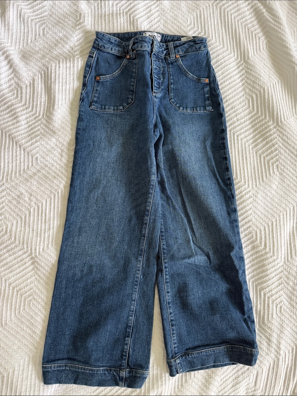 PAIGE High-Rise Button-Fly Jeans — Anessa